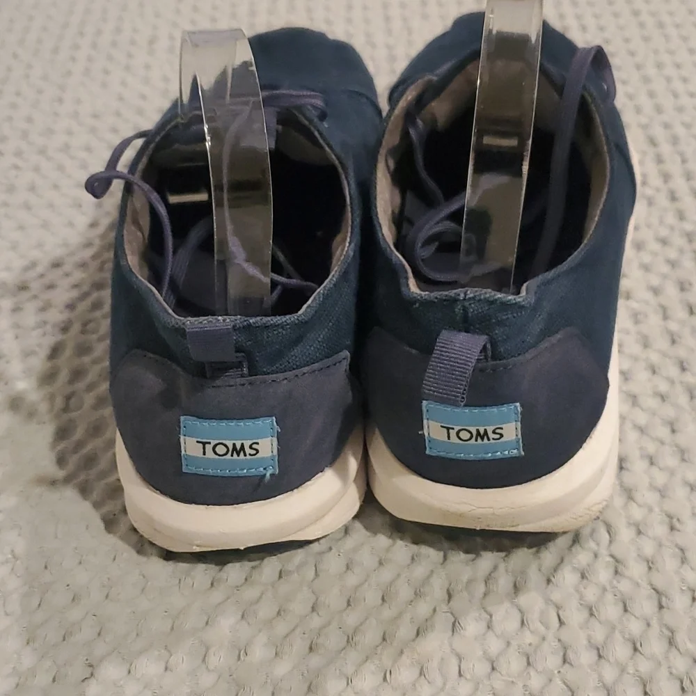 TOMS Navy Blue Sneakers Size 10 1/2 (#7)